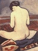 August Macke Sitting Nude with Cushions china oil painting artist